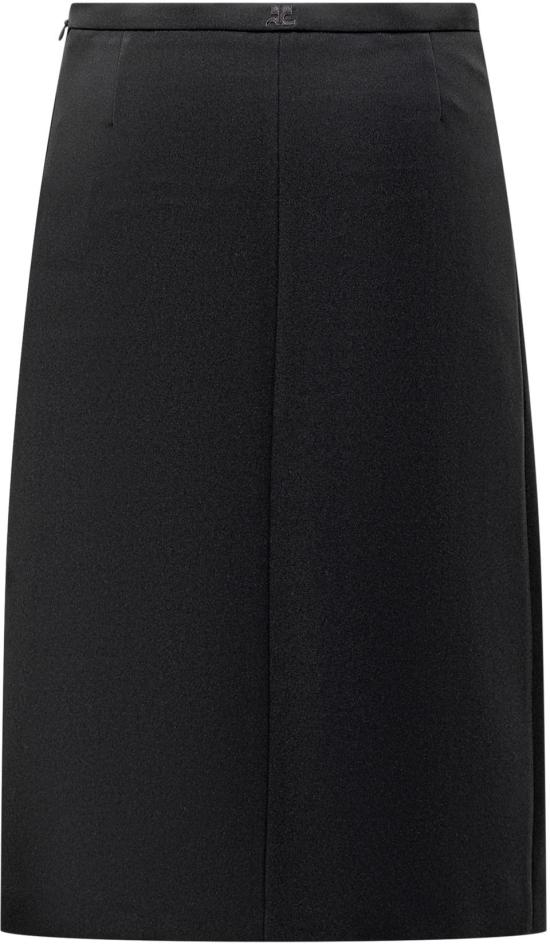  쿠레쥬 미디 스커트 324CJU181PL00079999 BLACK - COURREGES