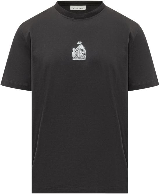 26SS 랑방 반팔 티셔츠 RMTS0012J312P2610 BLACK