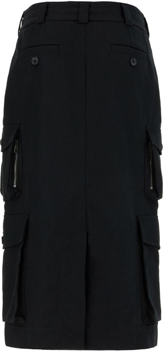 25FW 돌체앤가바나 롱 스커트 F4DAQTFU62WN0000 BLACK - DOLCE & GABBANA