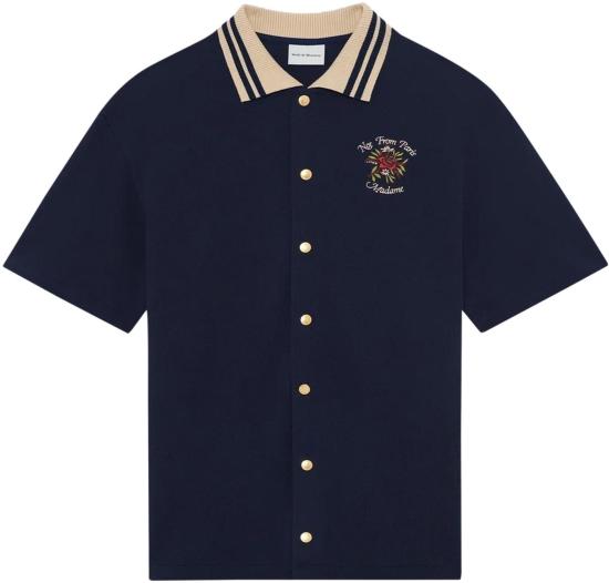 26SS 드롤드무슈 폴로 티셔츠 JSH247CO264NY BLUE