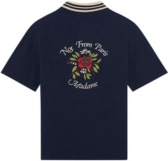 26SS 드롤드무슈 폴로 티셔츠 JSH247CO264NY BLUE - DROLE DE MONSIEUR
