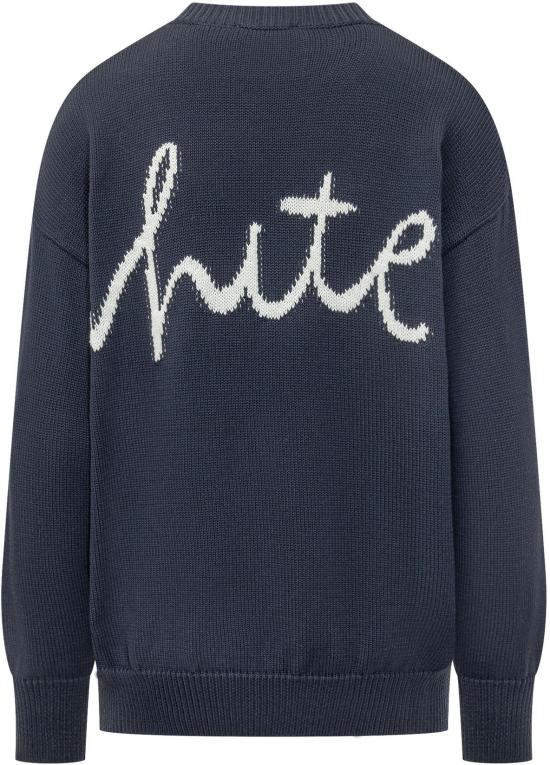 26SS 오프화이트 스웨터 2HE10OS26KNI0014901 NAVY - OFF WHITE