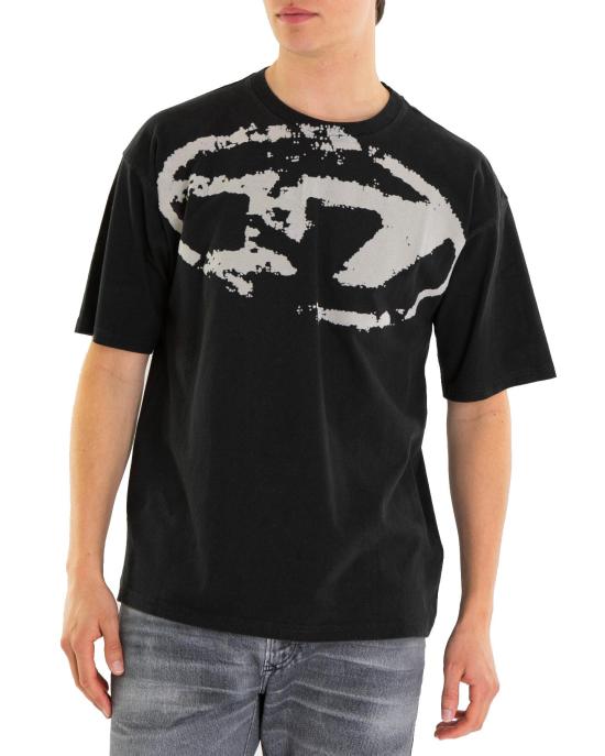 26SS 디젤 반팔 티셔츠 A130490DQAU9XX BLACK - DIESEL