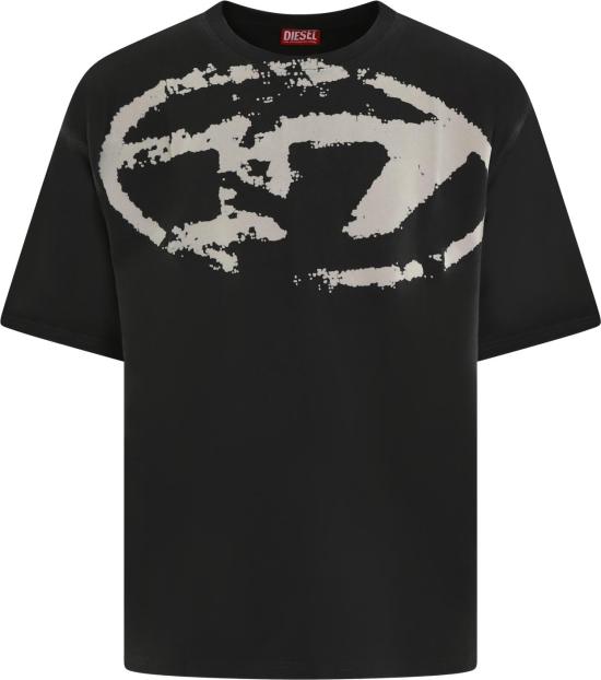 26SS 디젤 반팔 티셔츠 A130490DQAU9XX BLACK