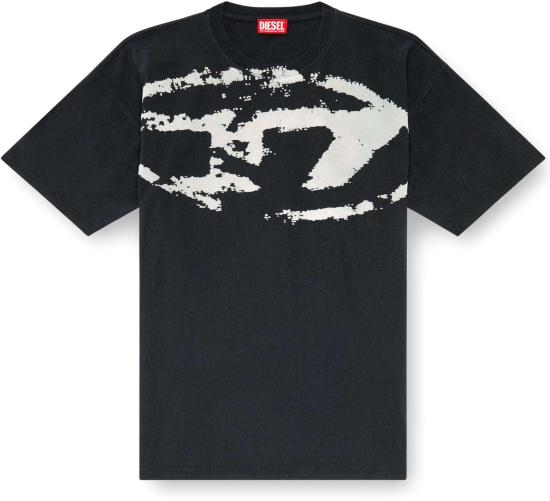 26FW 디젤 반팔 티셔츠 A130490DQAU9XX BLACK - DIESEL