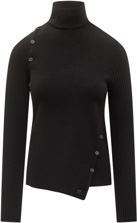 25FW 쿠레쥬 터틀넥 425MPU258FI00019999 BLACK