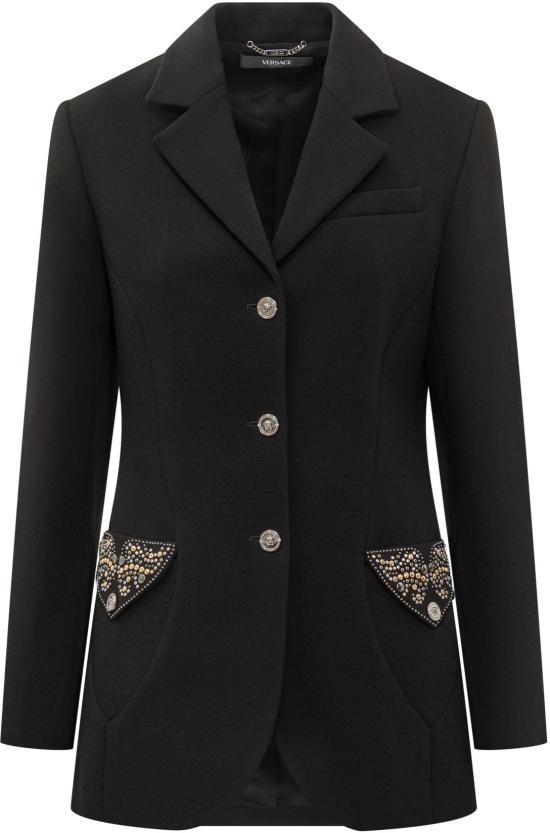 25FW 베르사체 수트 자켓 10221321A127891B000 BLACK