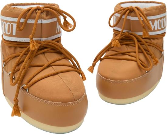 26FW 문부츠 아이콘 나일론 로우 부츠 80D1409340M008 BROWN - MOON BOOT
