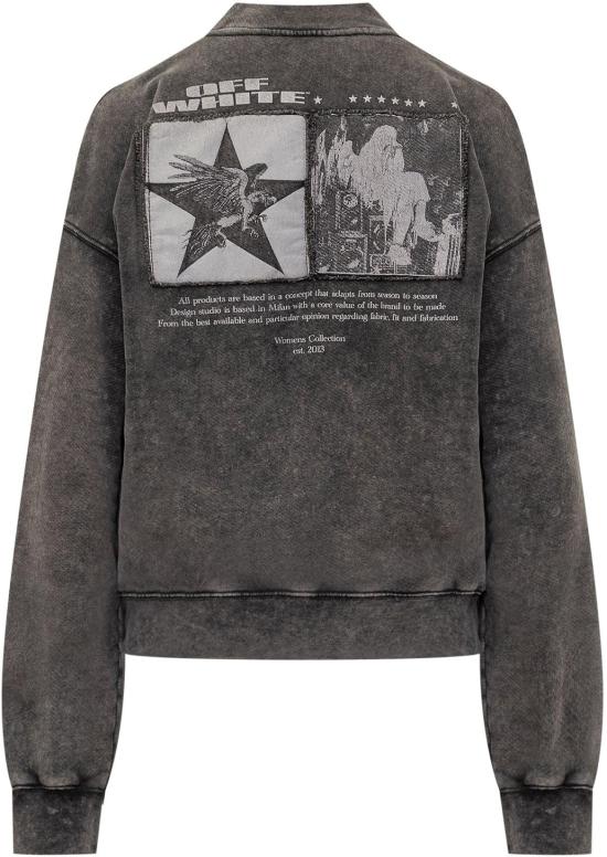 25FW 오프화이트 스웨터 OWBA075F25FLE0021301 DONKERGREY - OFF WHITE