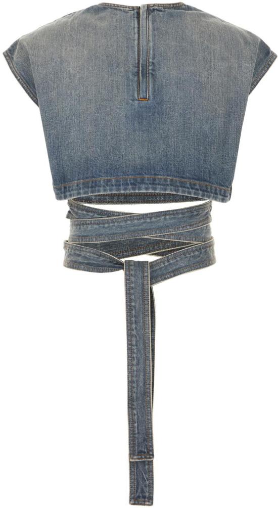 26SS 알라이아 데님 셔츠 AA9H1482D026CA56 BLUE - ALAIA