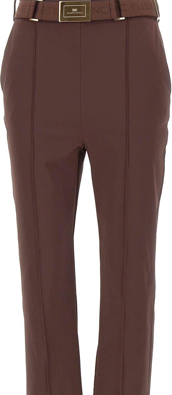 26SS 엘리자베타프랜치 스트레이트 팬츠 PA13261E2644 BROWN - ELISABETTA FRANCHI