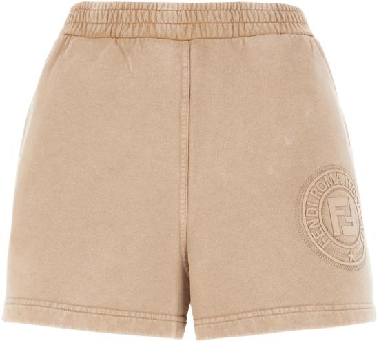 25SS 펜디 FF 로고 쇼츠 FR6633ASNHF1RX9 BROWN