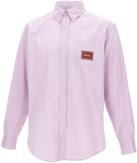 26SS 드롤드무슈 긴팔 셔츠 KSH240CO287LAV PINK