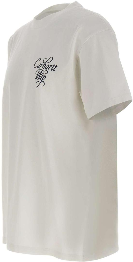 26SS 칼하트 탑 CARHARTTWIPSSVESTIGETSHIRTCOTONBLANCSTONEWASHED WHITE - CARHARTT