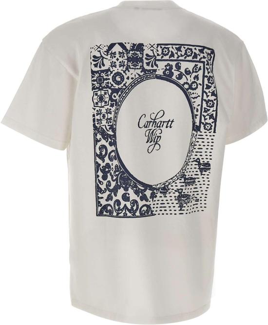 26SS 칼하트 탑 CARHARTTWIPSSVESTIGETSHIRTCOTONBLANCSTONEWASHED WHITE - CARHARTT