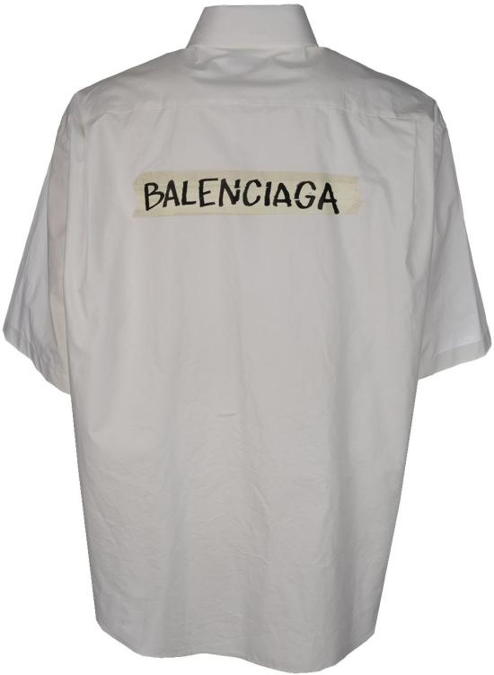 26SS 발렌시아가 마스킹 테이프 라지 핏 롱 슬리브 셔츠 857810TRM289000 DIVERS - BALENCIAGA