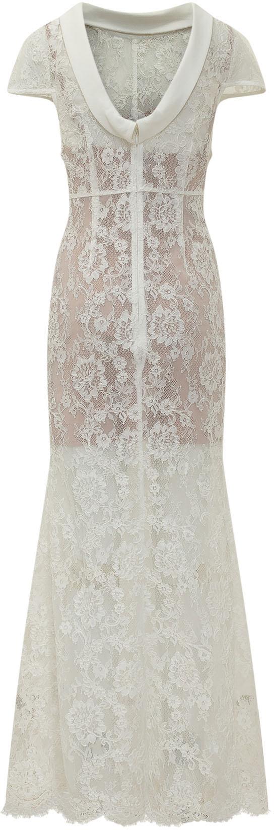 26SS 셀프 포트레이트 롱 원피스 SS26254XWWHITE - SELF PORTRAIT