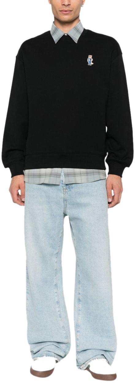 25FW 메종키츠네 드레스드 폭스 컴포트 스웨트셔츠 PM00310KM0341P199 BLACK - MAISON KITSUNE