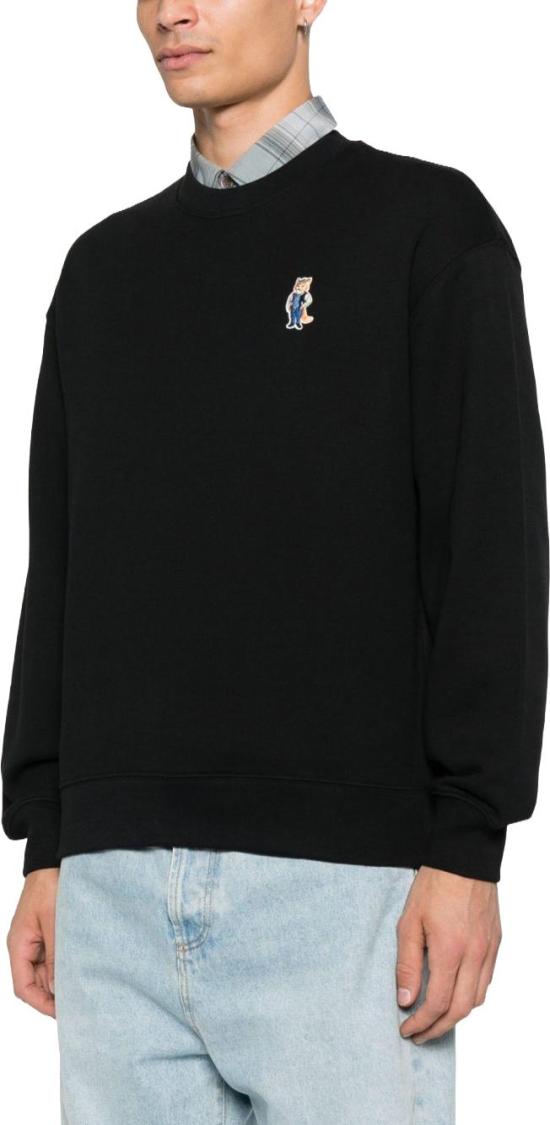 25FW 메종키츠네 드레스드 폭스 컴포트 스웨트셔츠 PM00310KM0341P199 BLACK - MAISON KITSUNE