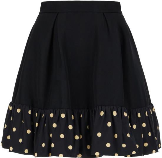 25FW 모스키노 미디 스커트 252D011154371555 BLACK