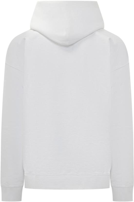 25FW 오프화이트 로고 프린트 캥거루 포켓 후드 티셔츠셔츠 OMBB085F25FLE0160110 WHITE - OFF WHITE