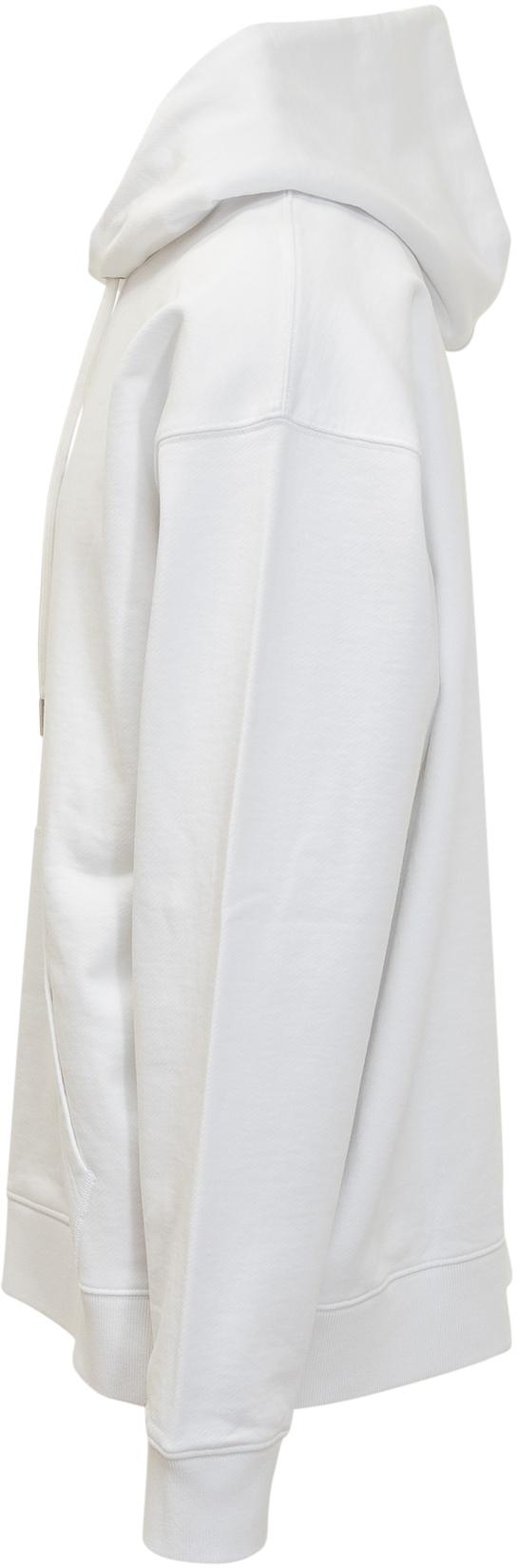 25FW 오프화이트 로고 프린트 캥거루 포켓 후드 티셔츠셔츠 OMBB085F25FLE0160110 WHITE - OFF WHITE