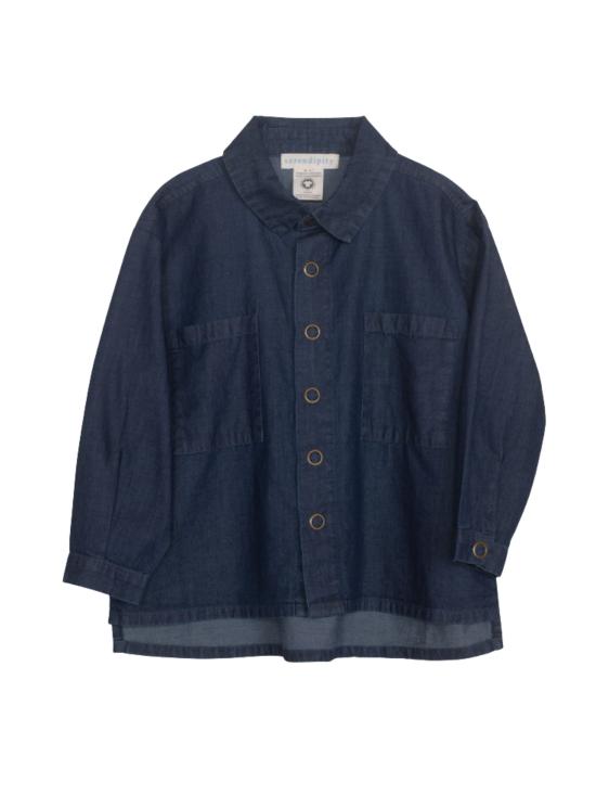 26SS [키즈] 세렌디피티 오가닉 데님 셔츠 4421 DARK DENIM