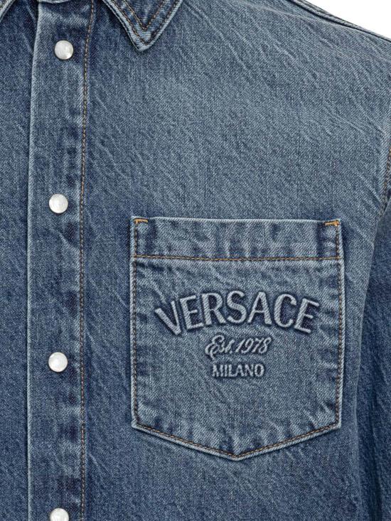 25SS 베르사체 데님 자켓 10189101A135831D800 BLUE - VERSACE