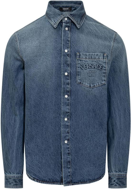 25SS 베르사체 데님 자켓 10189101A135831D800 BLUE