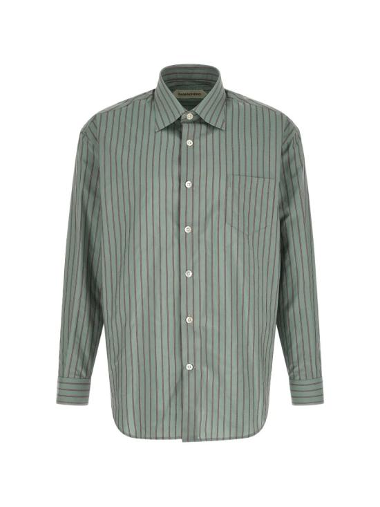 26SS 나마체코 긴팔 셔츠 NS26 401 N1492 9109 Blue bordeux