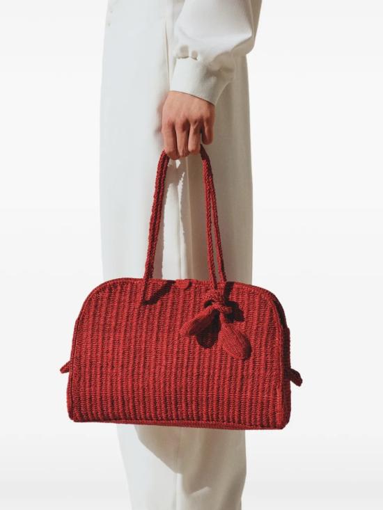 26SS 자크뮈스 투리스모 소프트 볼링백 BAU00417BW00513 470 Red - JACQUEMUS