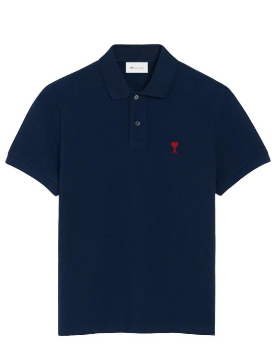 26SS 아미 스몰 하트 로고 폴로 셔츠 BFUPL001 760 430 Night blue