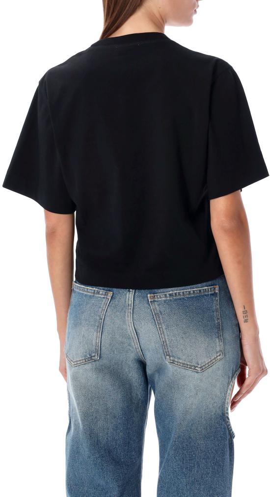 25FW 오프화이트 반팔 티셔츠 OWAA090C99JER0041001 BLACK - OFF WHITE