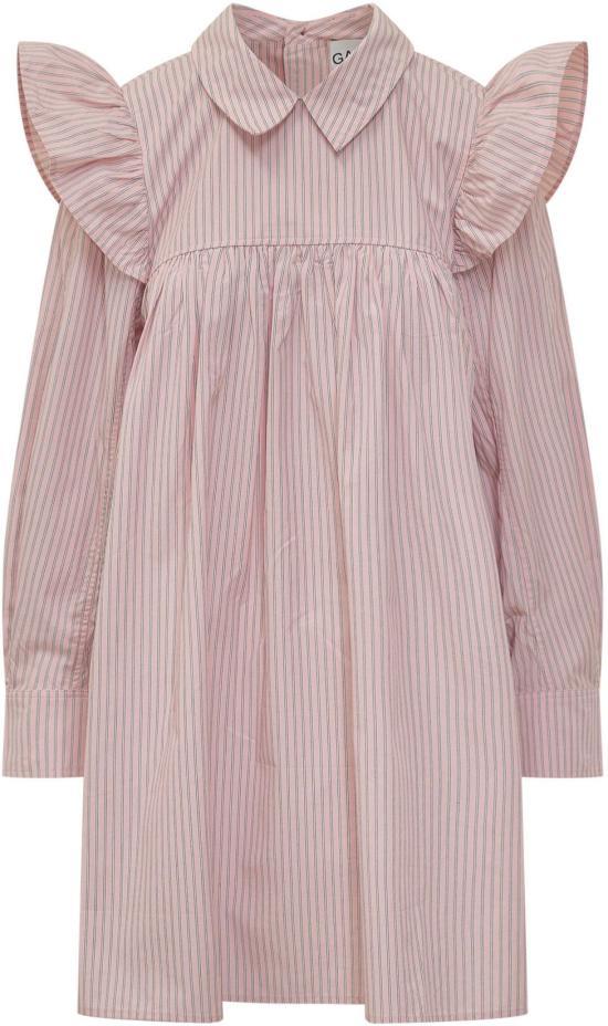 26SS 가니 스트라이프 미니 셔츠 드레스 A1030161868 PINK