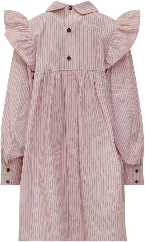 26SS 가니 스트라이프 미니 셔츠 드레스 A1030161868 PINK - GANNI