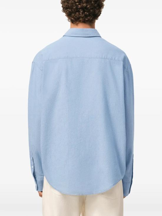 26SS 아미 코튼 박시 자수 아미 드 하트 셔츠 HSH822 CO0221 484 - AMI