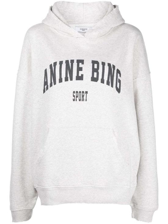 26SS 애니빙 후드 티셔츠 S 08 5185 030 Grey - ANINE BING