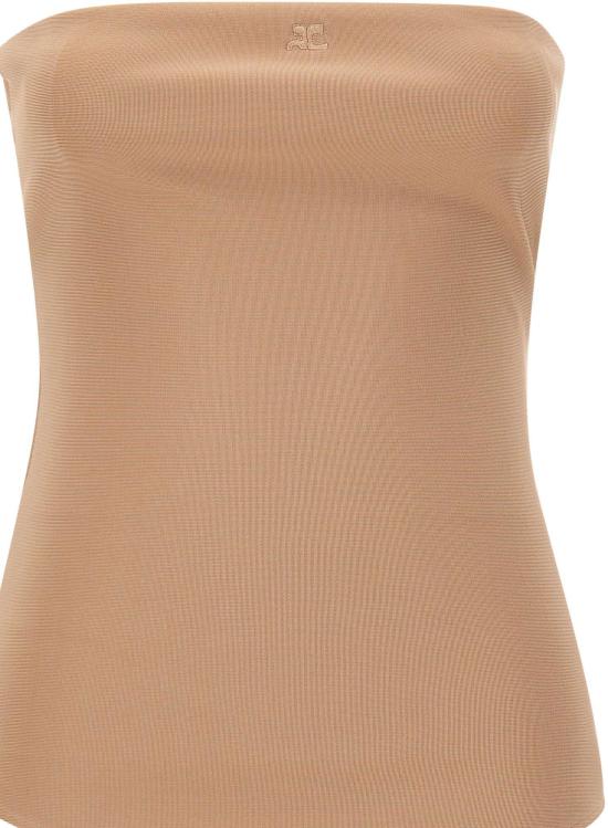 26SS 쿠레쥬 민소매 티셔츠 425JBD161JS0256DUNE BEIGE - COURREGES