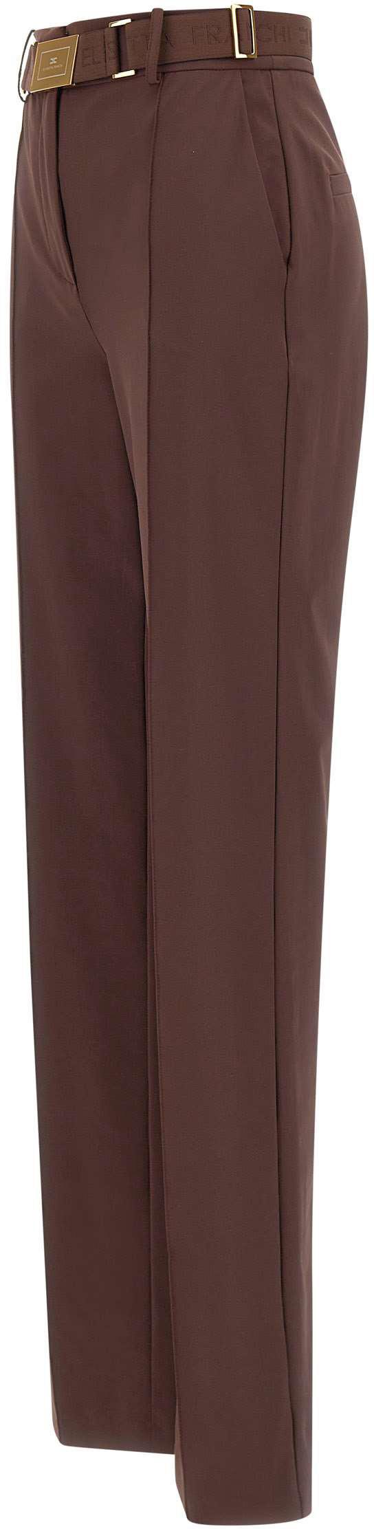 26SS 엘리자베타프랜치 스트레이트 팬츠 PA17261E2644 BROWN - ELISABETTA FRANCHI