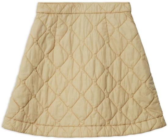  버버리 퀼티드 미니 스커트 8081126B7348 BEIGE - BURBERRY