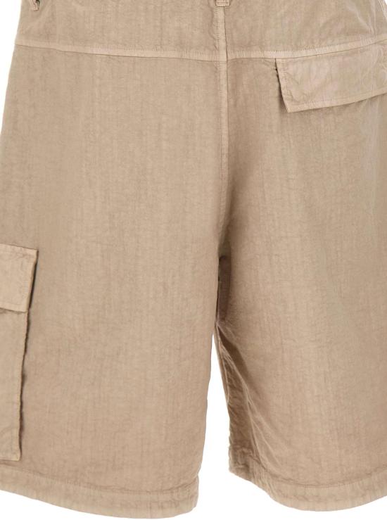 26SS 스톤 아일랜드 오가닉 룩 나일론 파나마 TC 루즈 와이드 레그핏 카고 버뮤다 쇼츠 L100001S0069V009A BEIGE - STONE ISLAND