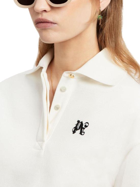  팜앤젤스 폴로 티셔츠 PWGB012S24FAB0010310 WHITE - PALM ANGELS