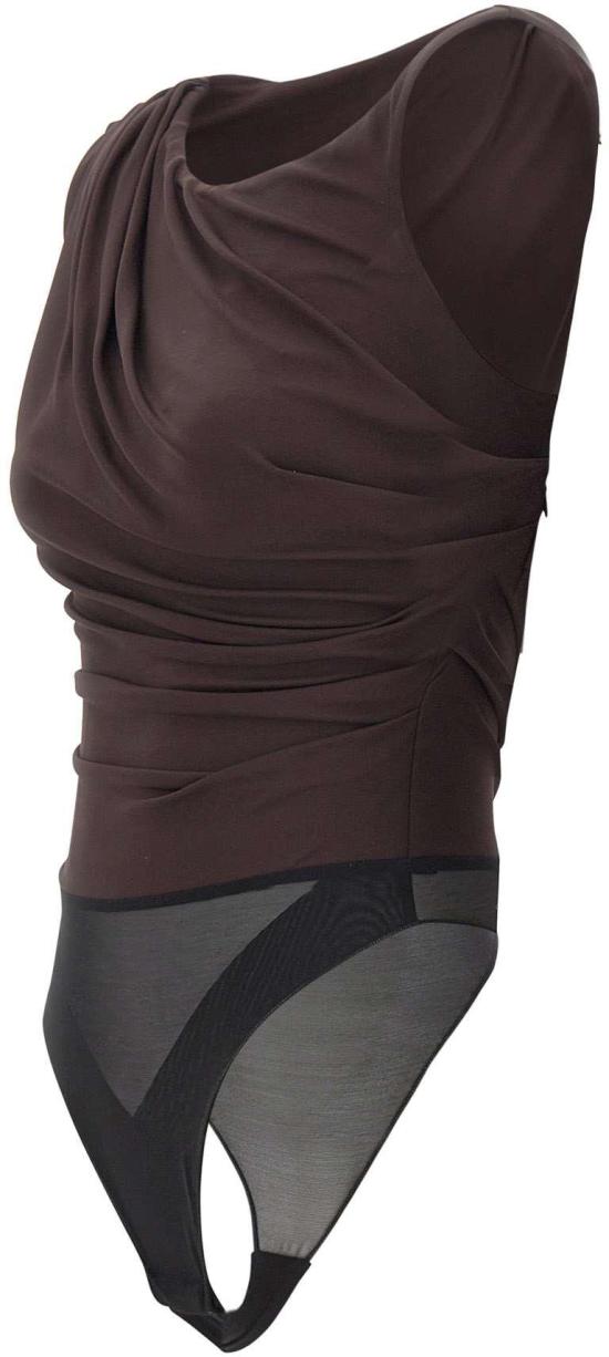 26SS 엘리자베타프랜치 바디수트 티셔츠 BO01361E2EV9 BROWN - ELISABETTA FRANCHI