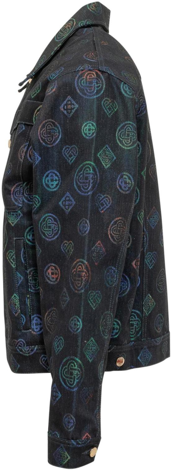 26SS 카사블랑카 데님 자켓 MSP26JK44601 BLACK - CASABLANCA