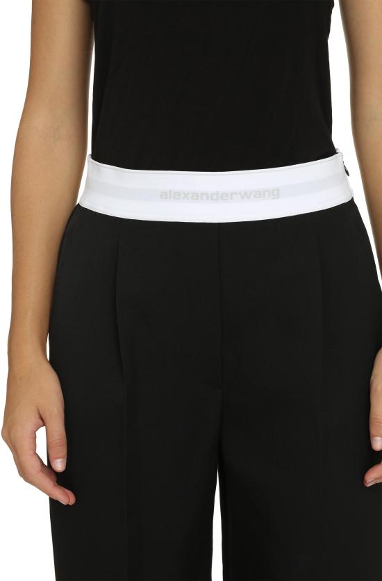  알렉산더 왕 스트레이트 팬츠 1WC3234079 BLACK - ALEXANDER WANG