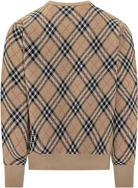 25FW 버버리 리버시블 체크 크루넥 스웨터 8111379 BEIGE - BURBERRY