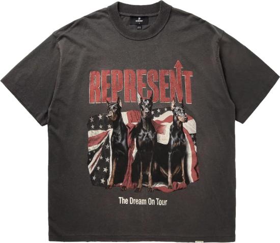 26SS 리프레젠트 반팔 티셔츠 MLM100593046 GREY