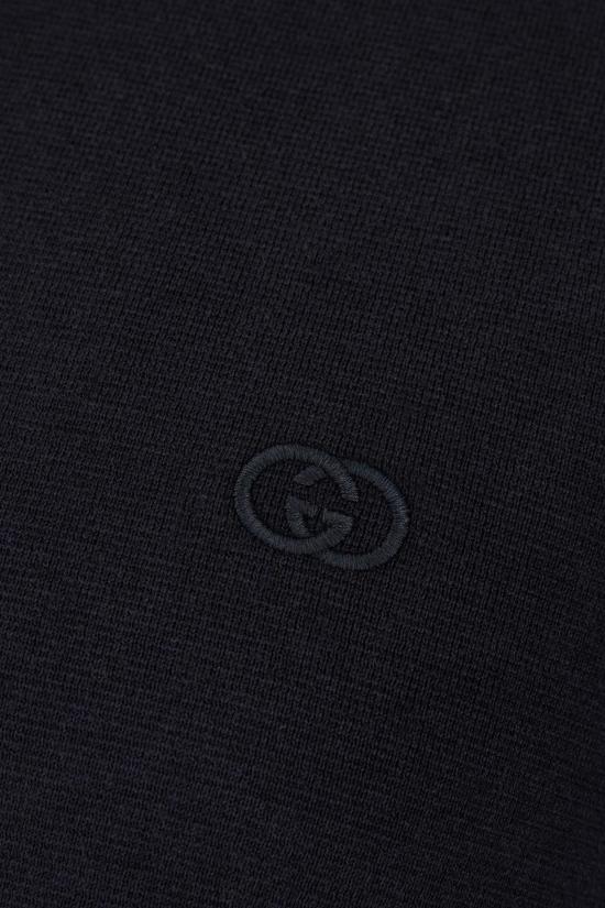 26SS 구찌 자수 실크 코튼 티셔츠 853379XKFDL4255 BLUE - GUCCI