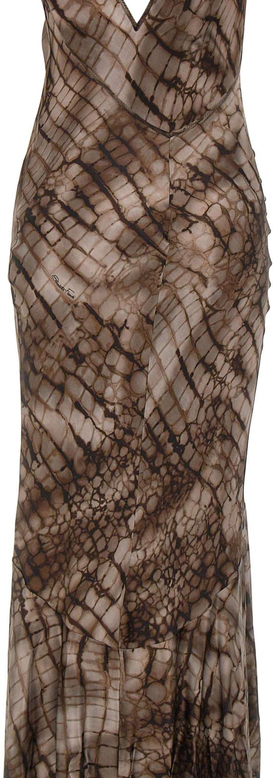 26SS 엘리자베타프랜치 롱 원피스 ABR3061E2644 BROWN - ELISABETTA FRANCHI