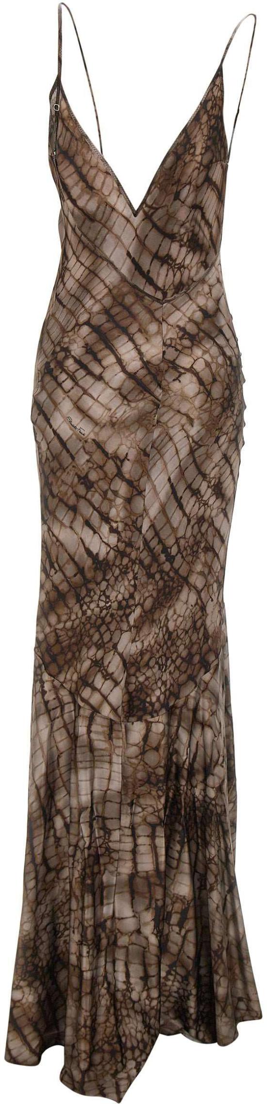 26SS 엘리자베타프랜치 롱 원피스 ABR3061E2644 BROWN - ELISABETTA FRANCHI